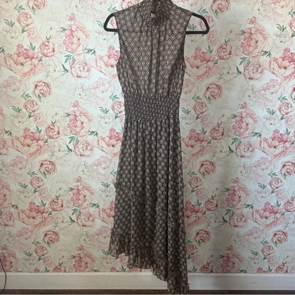 Misa Los Angeles Black and Brown High Low Dress- NWOT - Picture 3 of 8